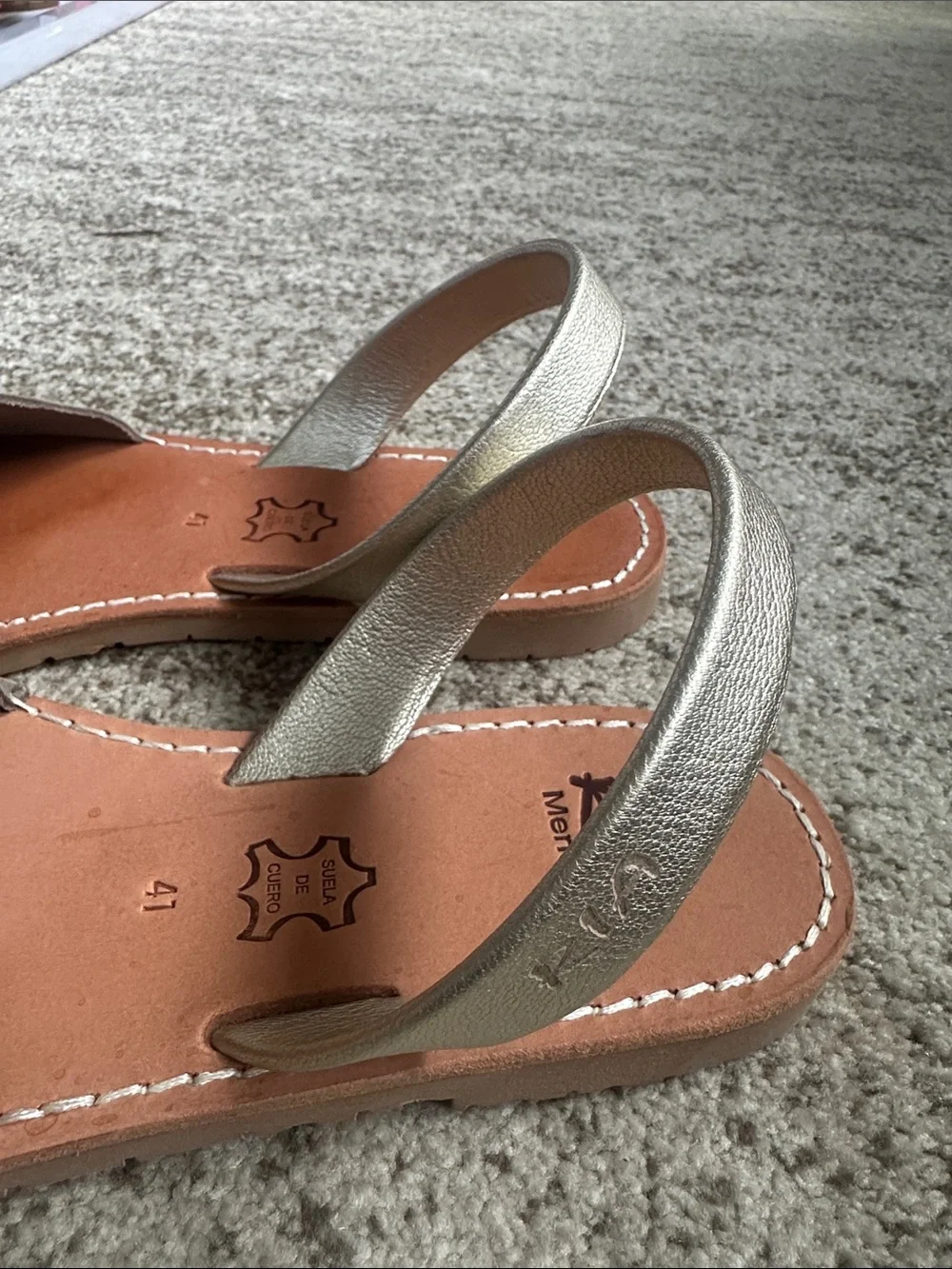 Ria Menorca Slingback Open-toe Le as their Sandals 41/9.5